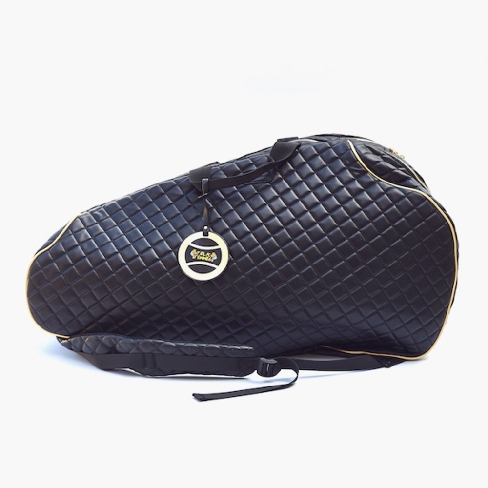 Tennis Racquet Bag - Matte Black Waffle Print - BRAND NEW! - Picture 3 of 16